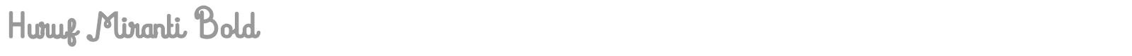 Huruf Miranti font preview